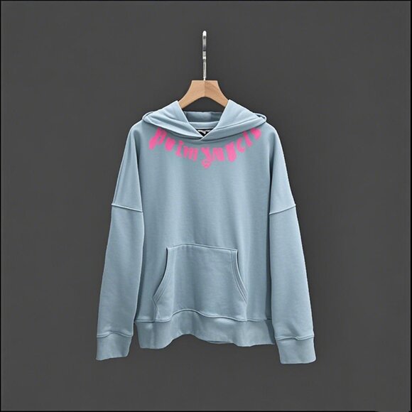 NWT Palm Angels Letter Print Terry Hoodie - Picture 1 of 9